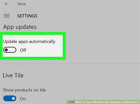 Is there a way to turn off the auto update at every start .